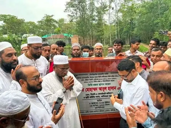 ৫২ কোটি টাকায় শেওলা-জকিগঞ্জ সড়কের পুনর্নির্মাণ কাজের ভিত্তিপ্রস্তর স্থাপন