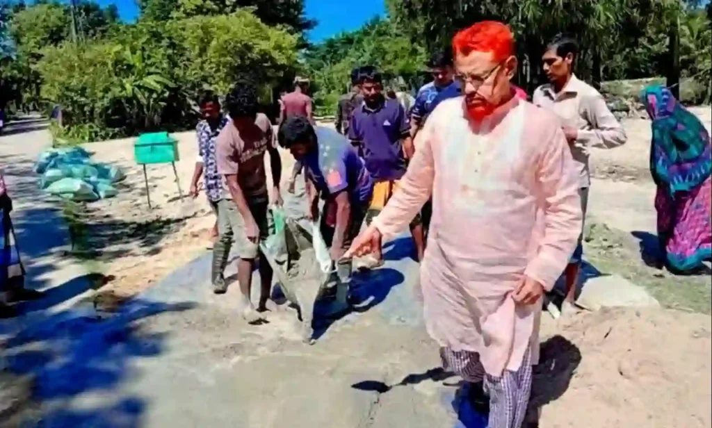 শ্রীপুর উত্তর ইউনিয়নে রাস্তা সংস্কার কাজের উদ্বোধন করলেন চেয়ারম্যান আলী হায়দার