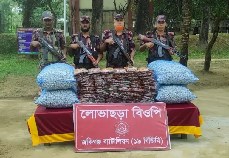 জৈন্তাপুর ও কানাইঘাট সীমান্তে বিজিবির অভিযান, ১৩ লাখ টাকার অবৈধ পণ্য জব্দ