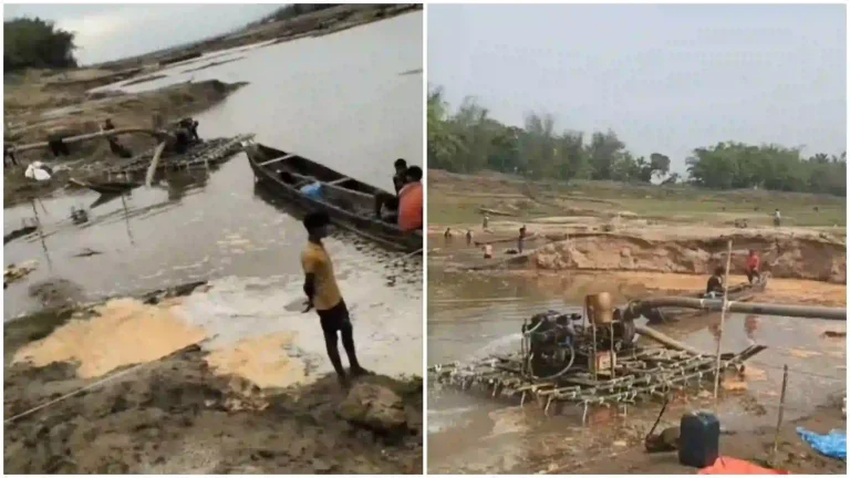 দোয়ারাবাজারে অবৈধ বালু উত্তোলনের দায়ে যুবককে কারাদণ্ড,ড্রেজার মেশিন জব্দ