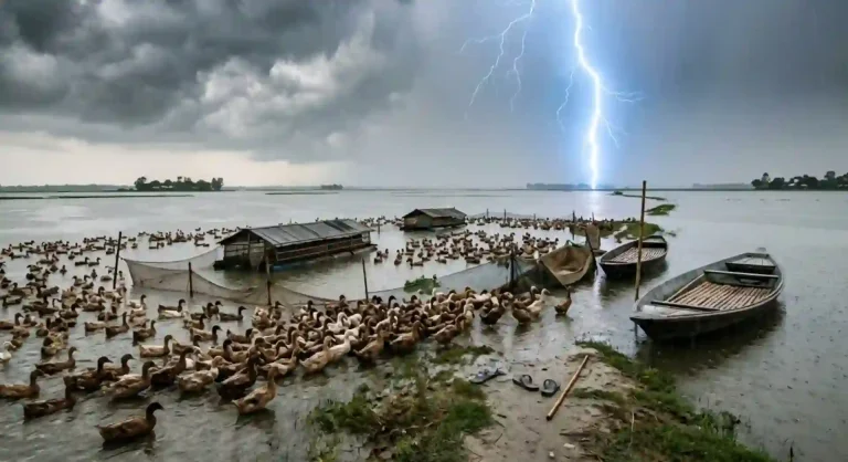 তাহিরপুরে হাওরে বজ্রপাতে হাঁস রাখালের মৃত্যু, আহত ১