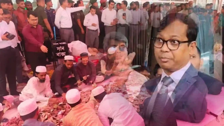 শাহজালালের মাজারে আরও ৫ লাখ টাকা দিলেন বিদায়ী ডিসি সারওয়ার
