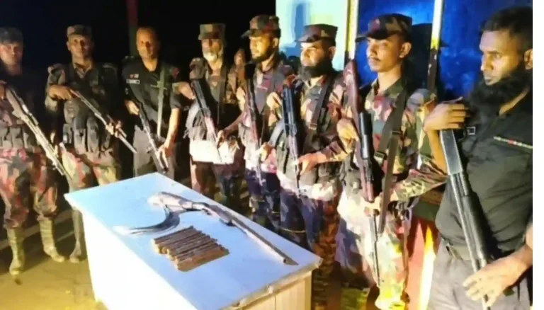 জকিগঞ্জে বিজিবি ও র‍্যাবের যৌথ অভিযান, ওয়ান শুটার গান ও বিস্ফোরক উদ্ধার