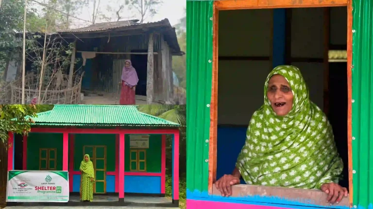 লতিফি হ্যান্ডসের নতুন নীড়ে জকিগঞ্জের অন্ধ করবুলা বেগমের স্বস্তির হাসি  ‎