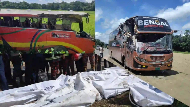 ‎ওসমানীনগরের বাস দুর্ঘটনা: নিহত ৯ জনের পরিচয় শনাক্ত, স্বজনদের কাছে মরদেহ হস্তান্তর শুরু