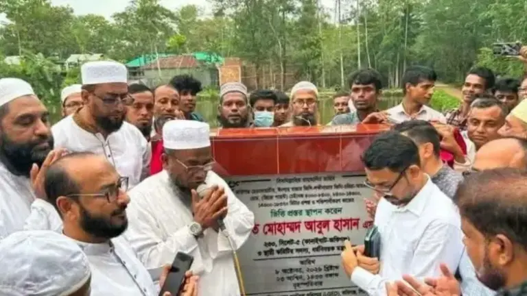 ৫২ কোটি টাকায় শেওলা-জকিগঞ্জ সড়কের পুনর্নির্মাণ কাজের ভিত্তিপ্রস্তর স্থাপন